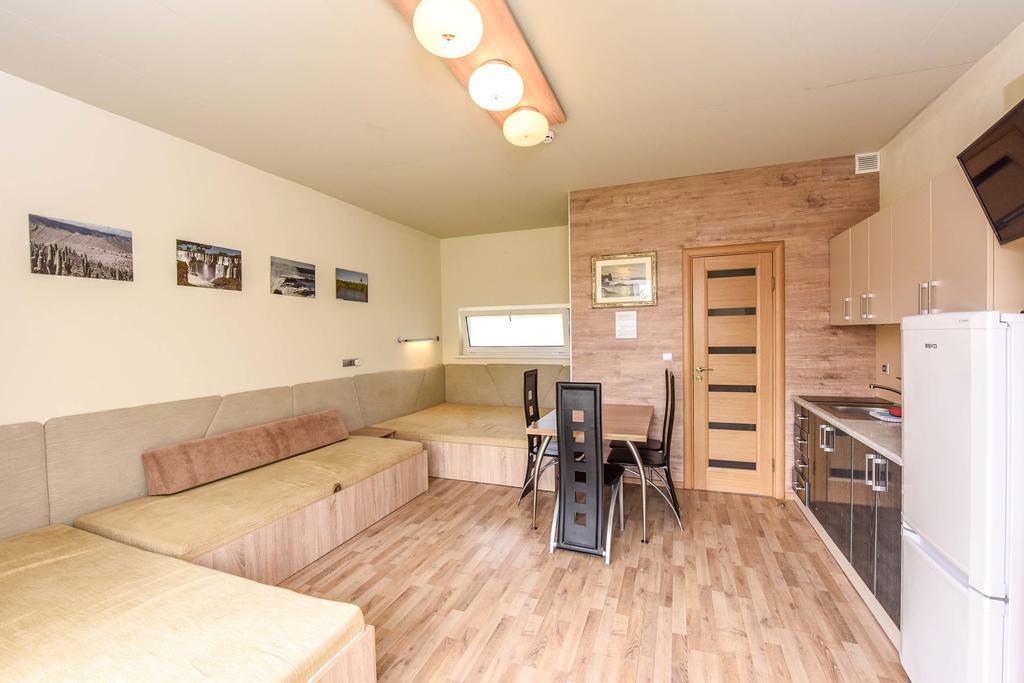 Apartamentai Trys Pusys Sventoji Bagian luar foto