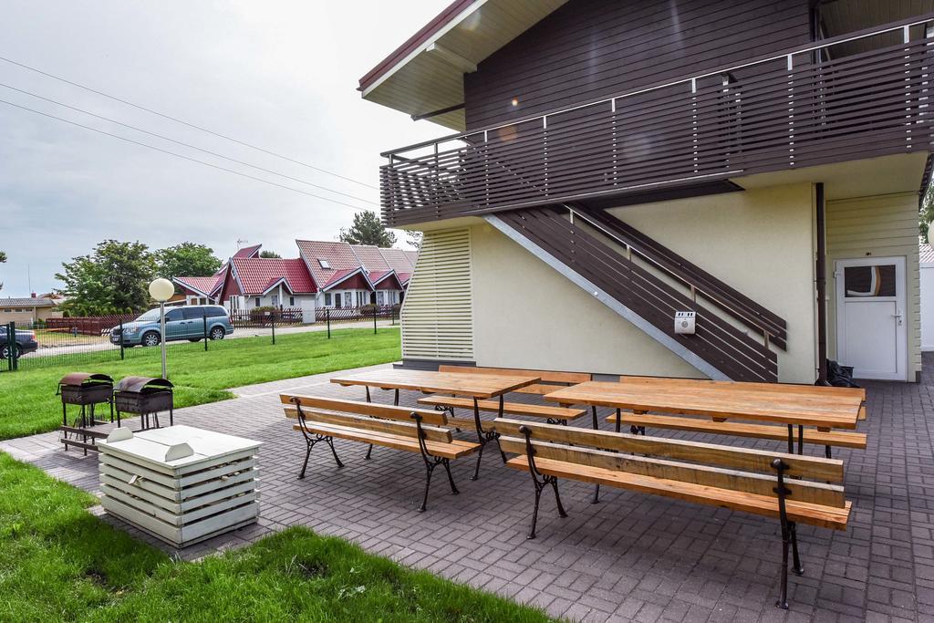 Apartamentai Trys Pusys Sventoji Bagian luar foto